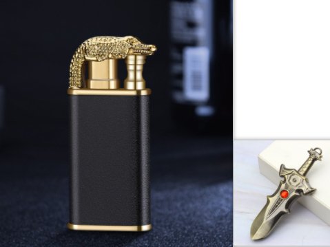 Creative Blue Flame Lighter - Better To Shop LLChome decoreCreative Blue Flame Lighter Dolphin Dragon Tiger Double Fire Metal Winproof Lighter Inflatable Lighter Bettertoshop.comCJJT150154627AZ32