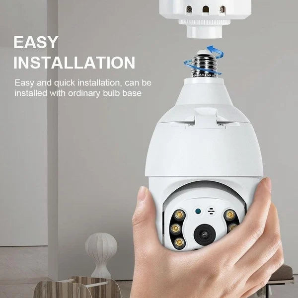 Wireless Wifi Bulb Security Camera
